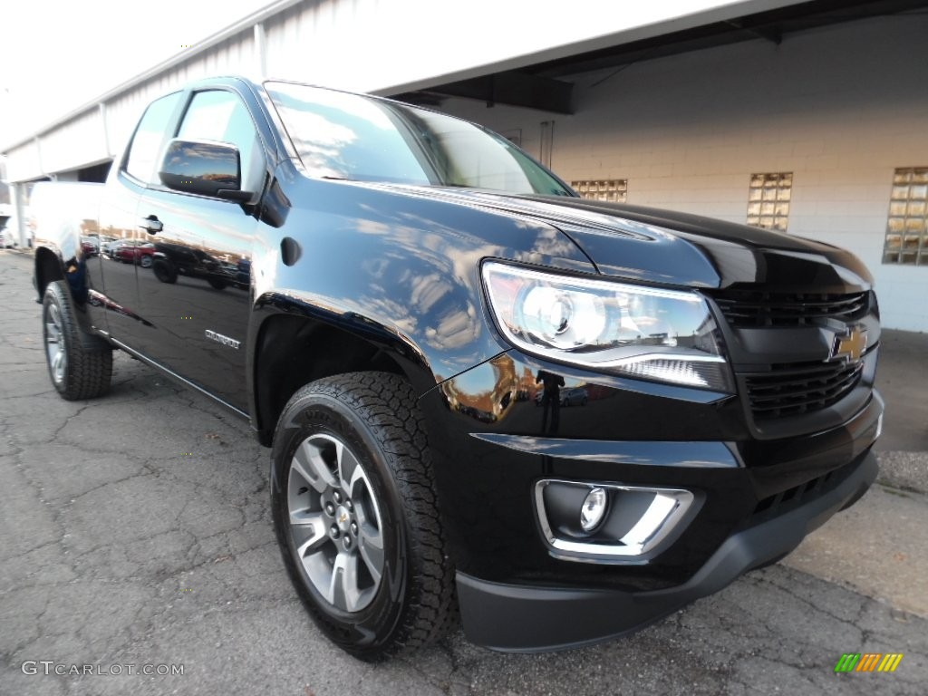 Black 2016 Chevrolet Colorado Z71 Extended Cab 4x4 Exterior Photo #108442427