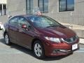 2013 Crimson Red Pearl Honda Civic LX Sedan  photo #1