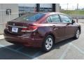 2013 Crimson Red Pearl Honda Civic LX Sedan  photo #3