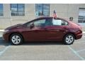 2013 Crimson Red Pearl Honda Civic LX Sedan  photo #6