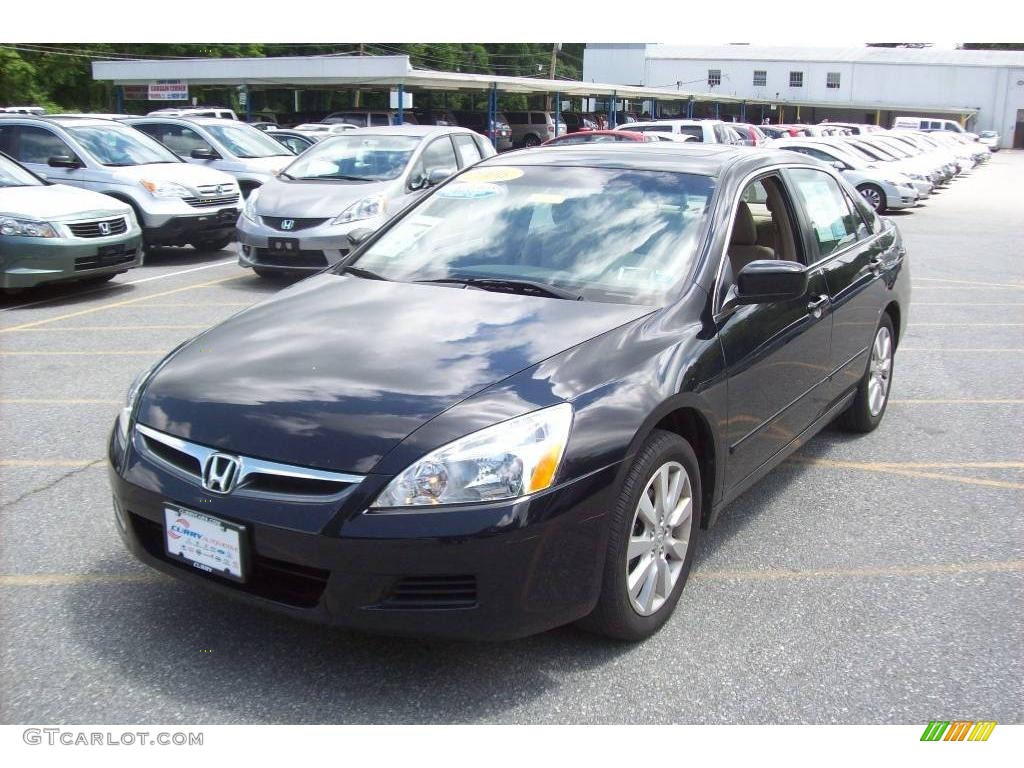 2006 Accord EX-L V6 Sedan - Nighthawk Black Pearl / Black photo #21