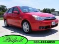 2008 Vermillion Red Ford Focus SES Sedan  photo #1