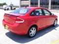 2008 Vermillion Red Ford Focus SES Sedan  photo #3