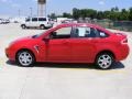 2008 Vermillion Red Ford Focus SES Sedan  photo #6