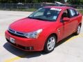 2008 Vermillion Red Ford Focus SES Sedan  photo #7