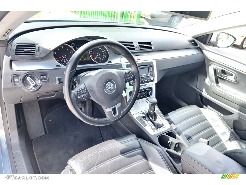 Black Interior 2009 Volkswagen CC Luxury Photo #108450433