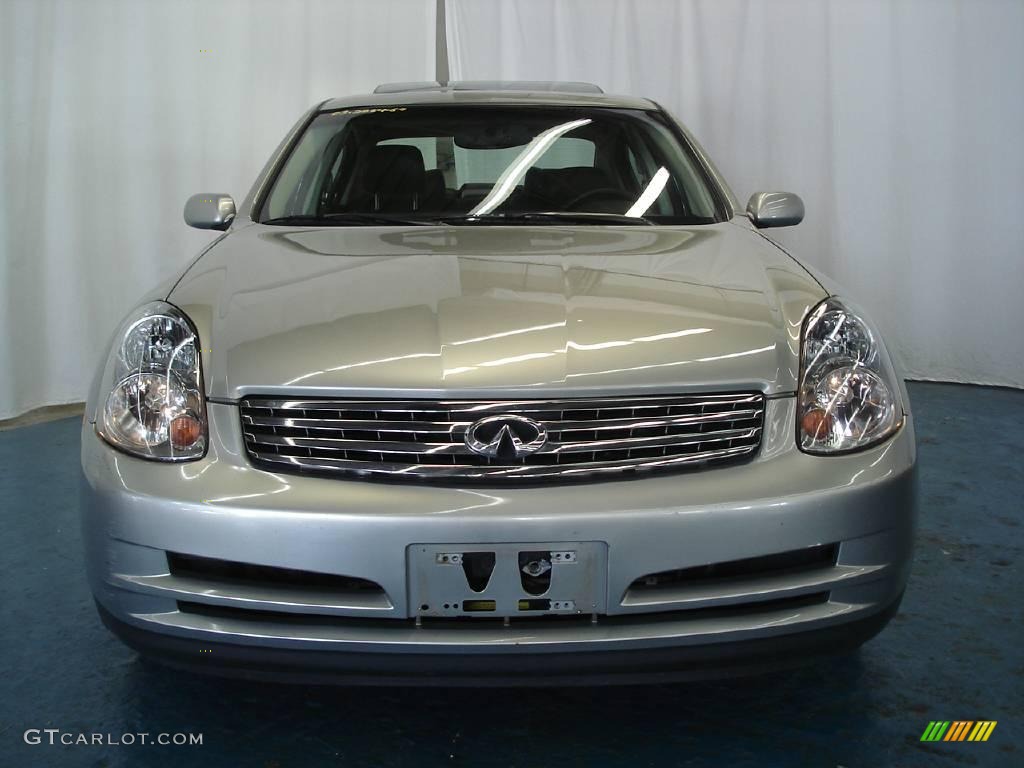 2003 G 35 Sedan - Desert Platinum Metallic / Graphite photo #3