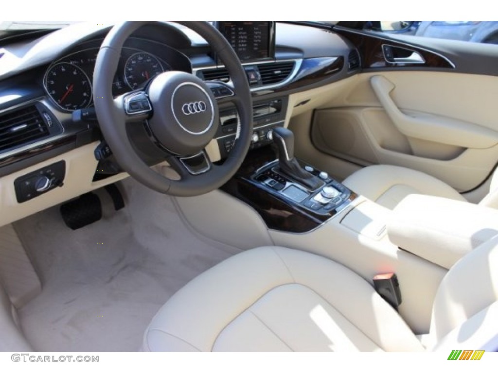 Atlas Beige Interior 2016 Audi A6 2.0 TFSI Premium Plus Photo #108454426