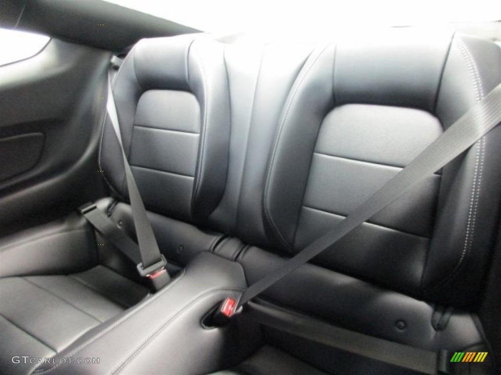 2016 Ford Mustang EcoBoost Premium Coupe Rear Seat Photo #108454459