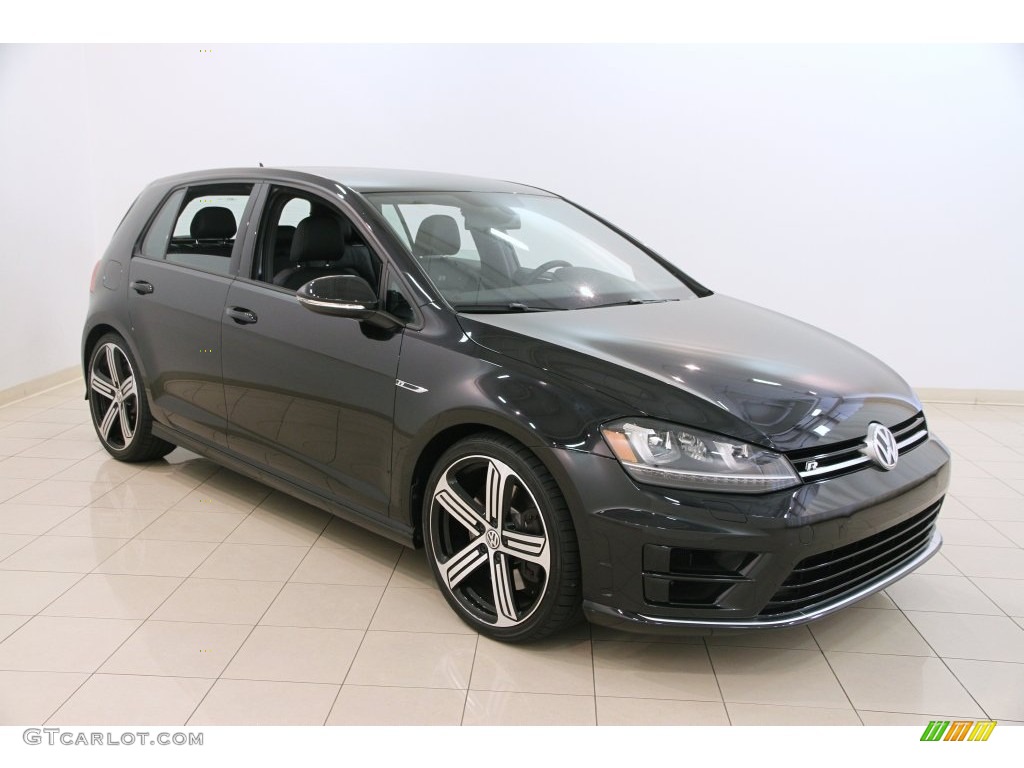 Deep Black Pearl 2015 Volkswagen Golf R 4Motion w/DCC. Nav. Exterior Photo #108454759