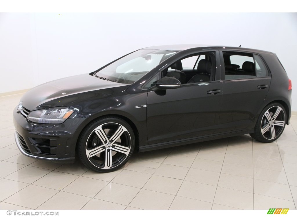 Deep Black Pearl 2015 Volkswagen Golf R 4Motion w/DCC. Nav. Exterior Photo #108454801