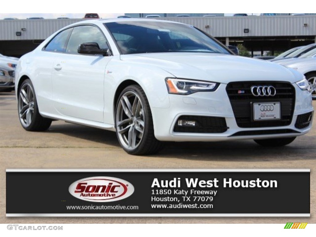 2016 S5 Premium Plus quattro Coupe - Glacier White Metallic / Black photo #1