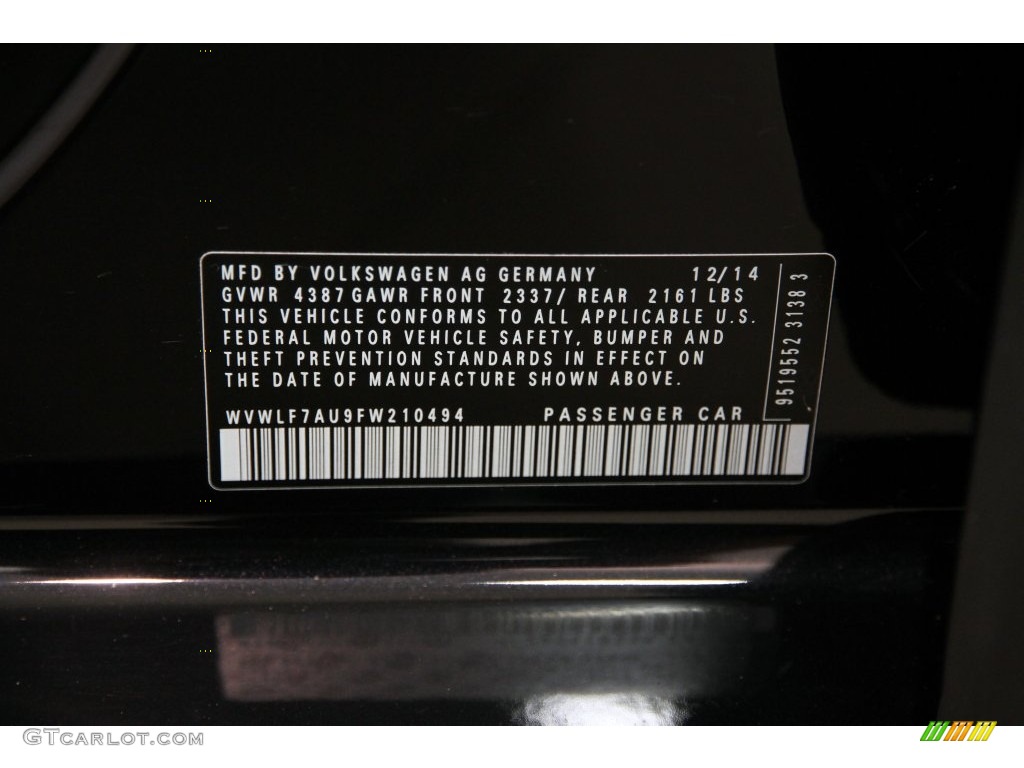 2015 Volkswagen Golf R 4Motion w/DCC. Nav. Info Tag Photos