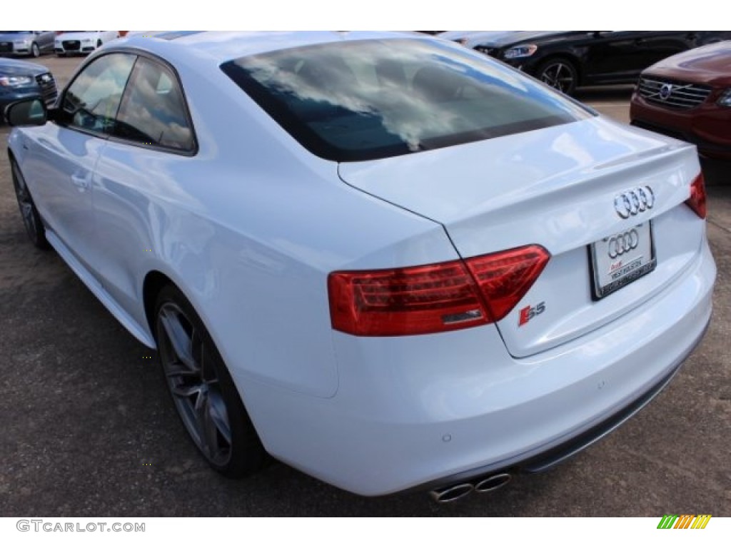 2016 S5 Premium Plus quattro Coupe - Glacier White Metallic / Black photo #6