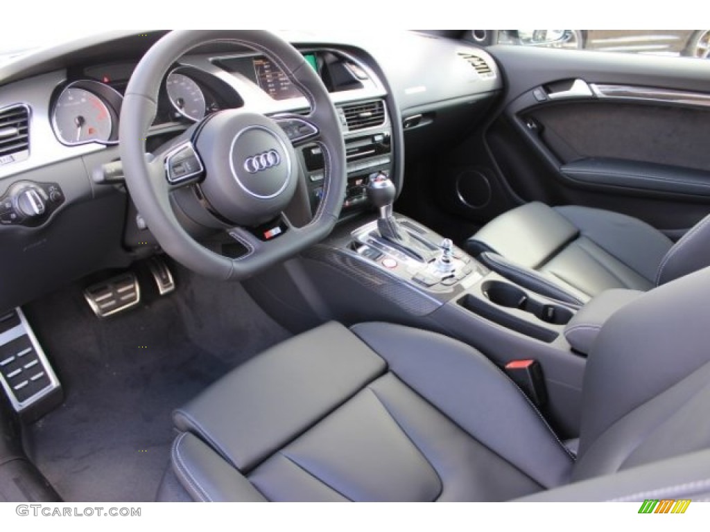 Black Interior 2016 Audi S5 Premium Plus quattro Coupe Photo #108455302