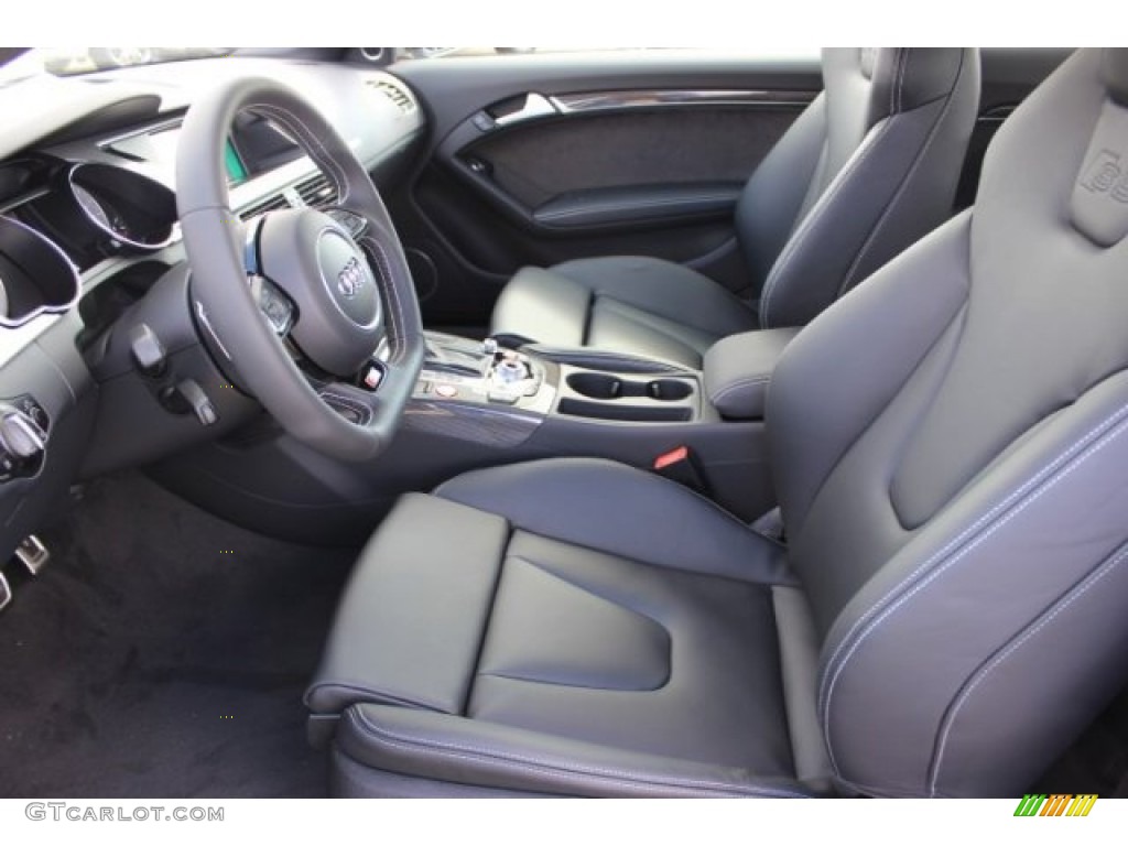 Black Interior 2016 Audi S5 Premium Plus quattro Coupe Photo #108455323