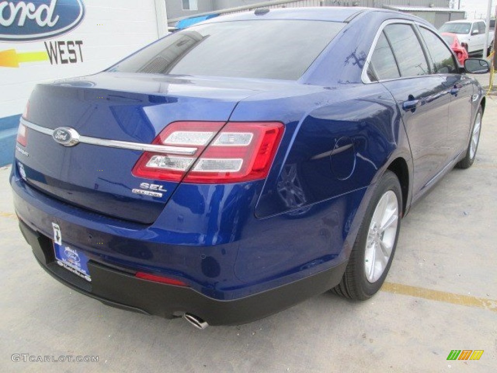 2015 Taurus SEL - Deep Impact Blue Metallic / Charcoal Black photo #12