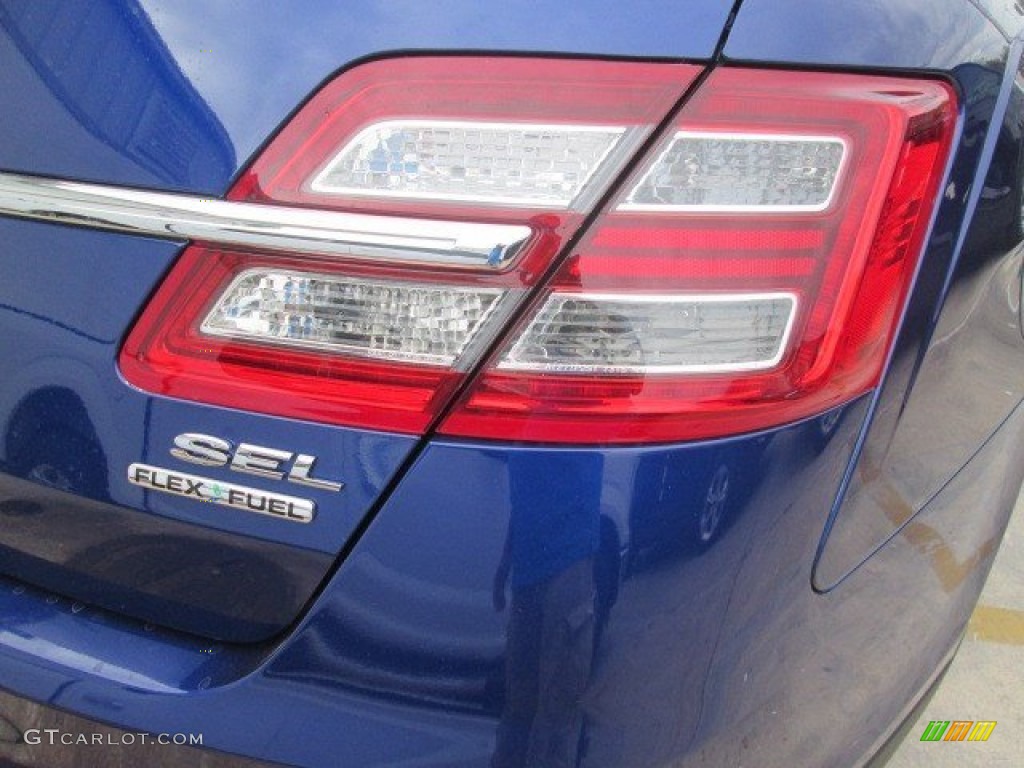 2015 Taurus SEL - Deep Impact Blue Metallic / Charcoal Black photo #13