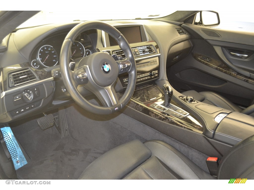 Black Interior 2014 BMW 6 Series 650i Coupe Photo #108457978