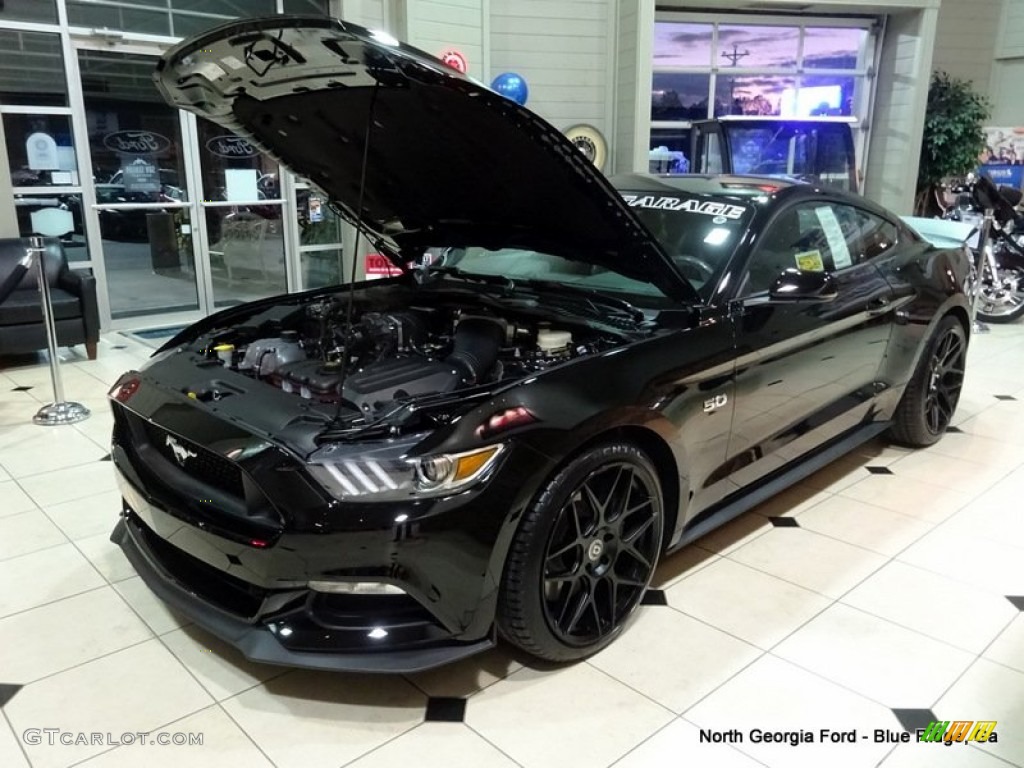 2015 Mustang Roush Stage 1 Pettys Garage Coupe - Black / Ebony photo #1