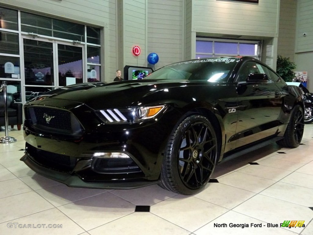 2015 Mustang Roush Stage 1 Pettys Garage Coupe - Black / Ebony photo #2