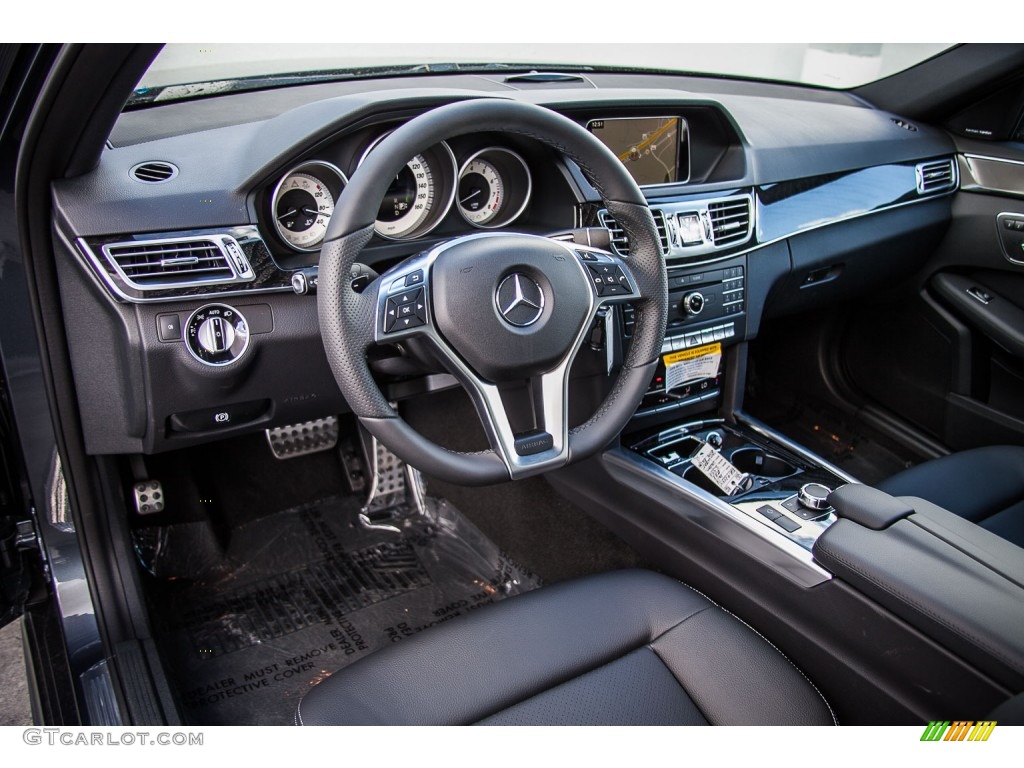 Black Interior 2016 Mercedes-Benz E 350 4Matic Wagon Photo #108459925