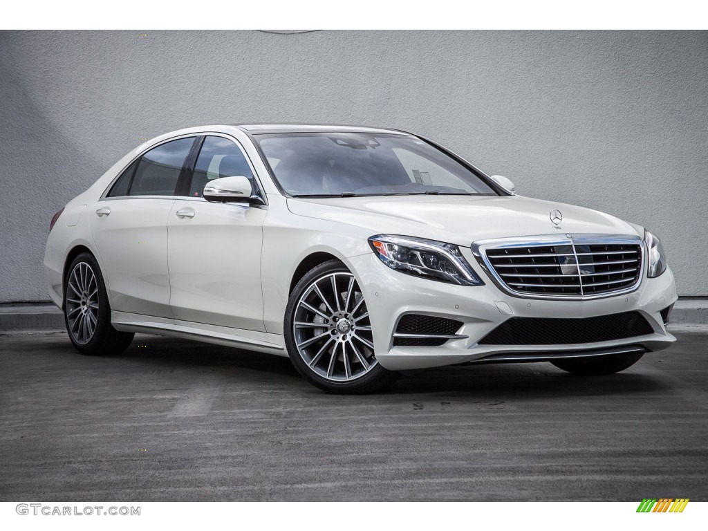 designo Diamond White Metallic 2016 Mercedes-Benz S 550 Sedan Exterior Photo #108461137