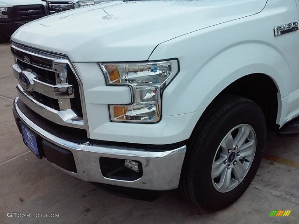 2015 F150 XLT SuperCrew - Oxford White / Medium Earth Gray photo #12