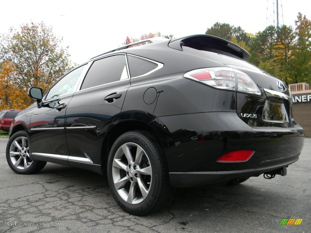 2010 RX 350 - Black Sapphire Pearl / Black/Brown Walnut photo #8