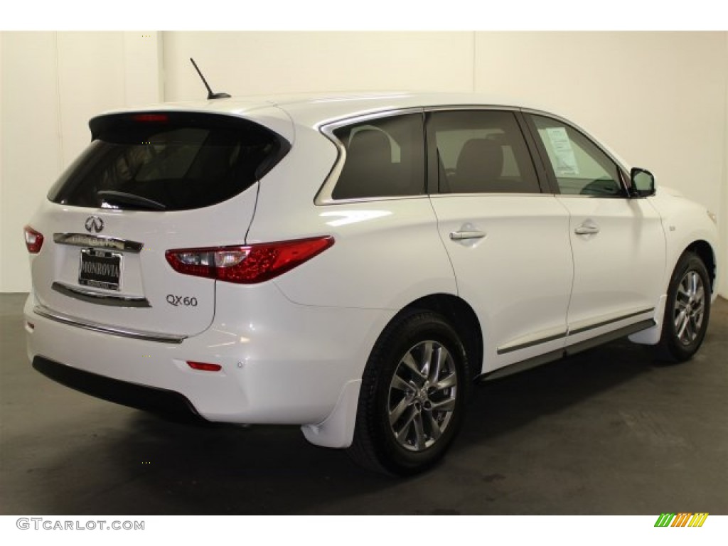 2014 QX60 3.5 - Moonlight White / Graphite photo #4