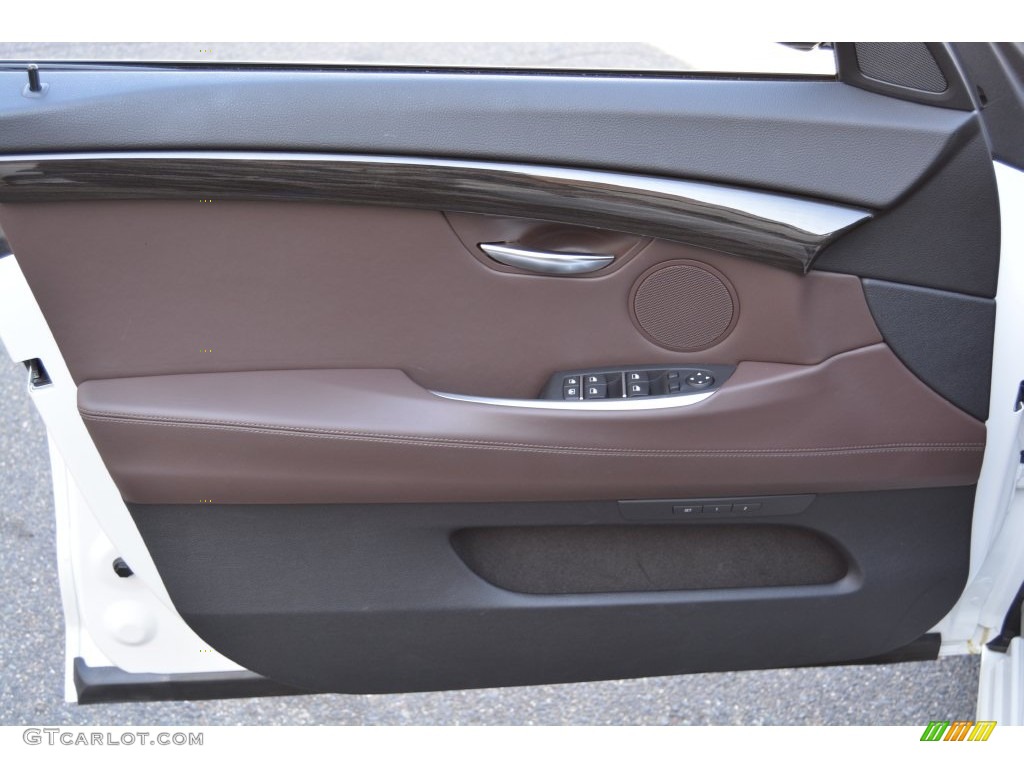 2015 BMW 5 Series 535i xDrive Gran Turismo Mocha/Black Door Panel Photo #108465970