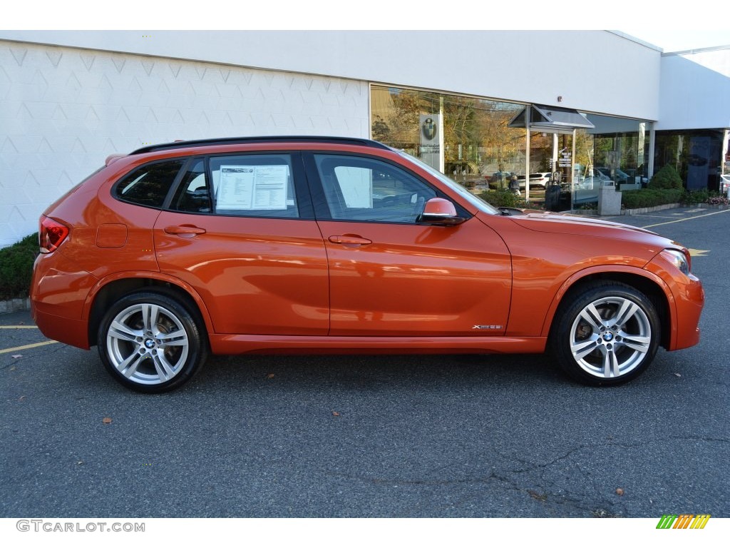 2013 X1 xDrive 28i - Valencia Orange / Black photo #2