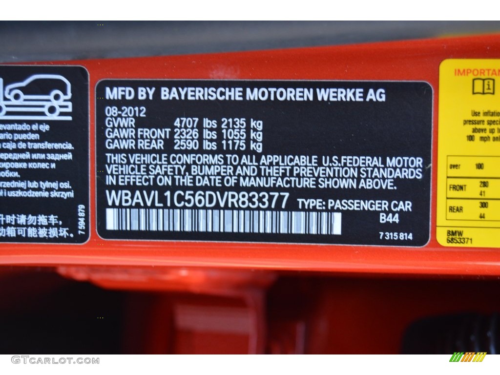 2013 X1 xDrive 28i - Valencia Orange / Black photo #34