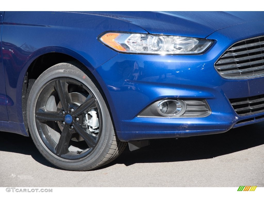 2016 Fusion SE - Deep Impact Blue Metallic / Charcoal Black photo #2
