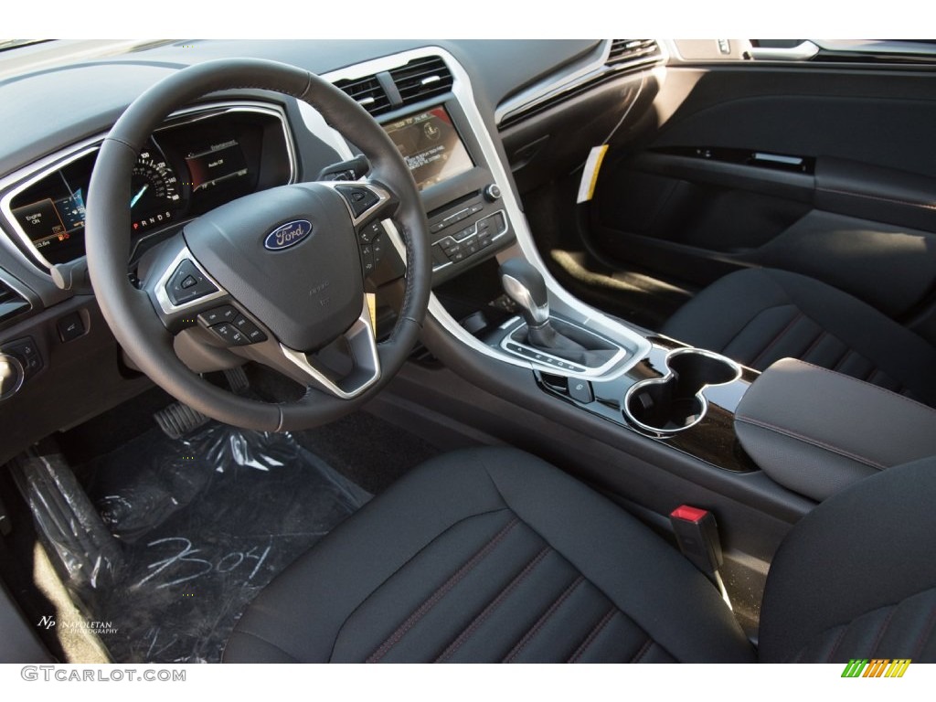 2016 Fusion SE - Deep Impact Blue Metallic / Charcoal Black photo #3