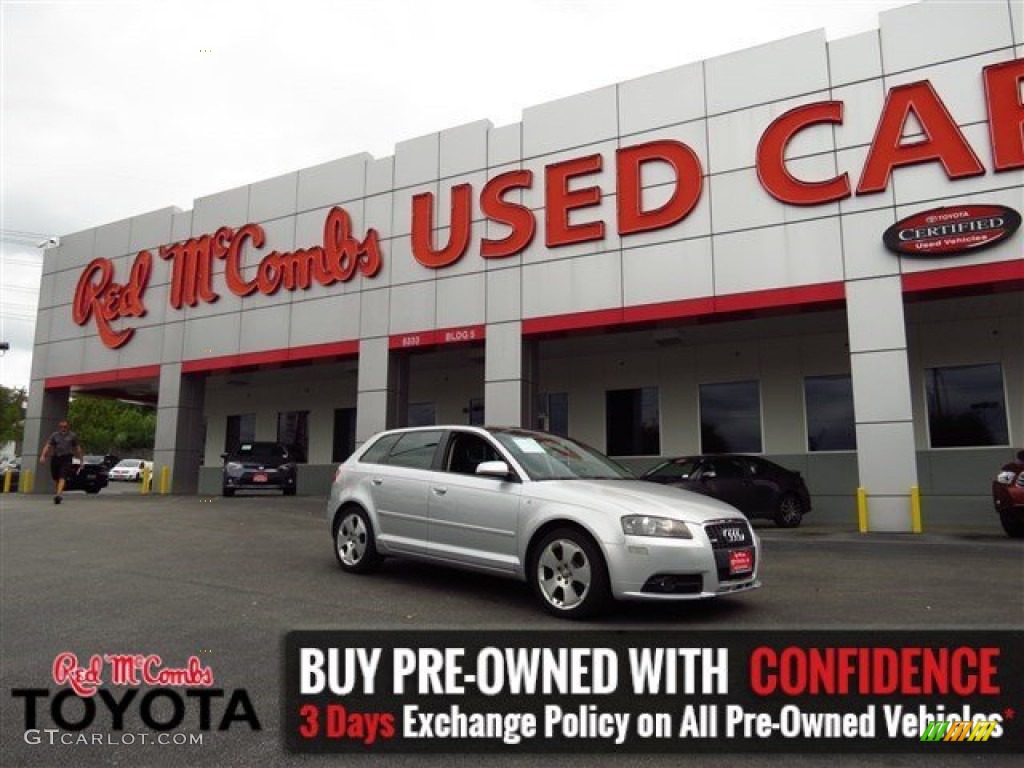 2006 A3 3.2 S Line quattro - Light Silver Metallic / Black photo #1