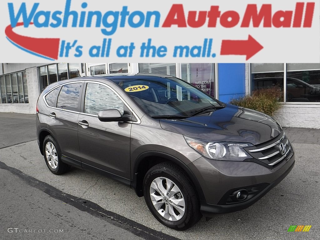 2014 CR-V EX AWD - Urban Titanium Metallic / Black photo #1