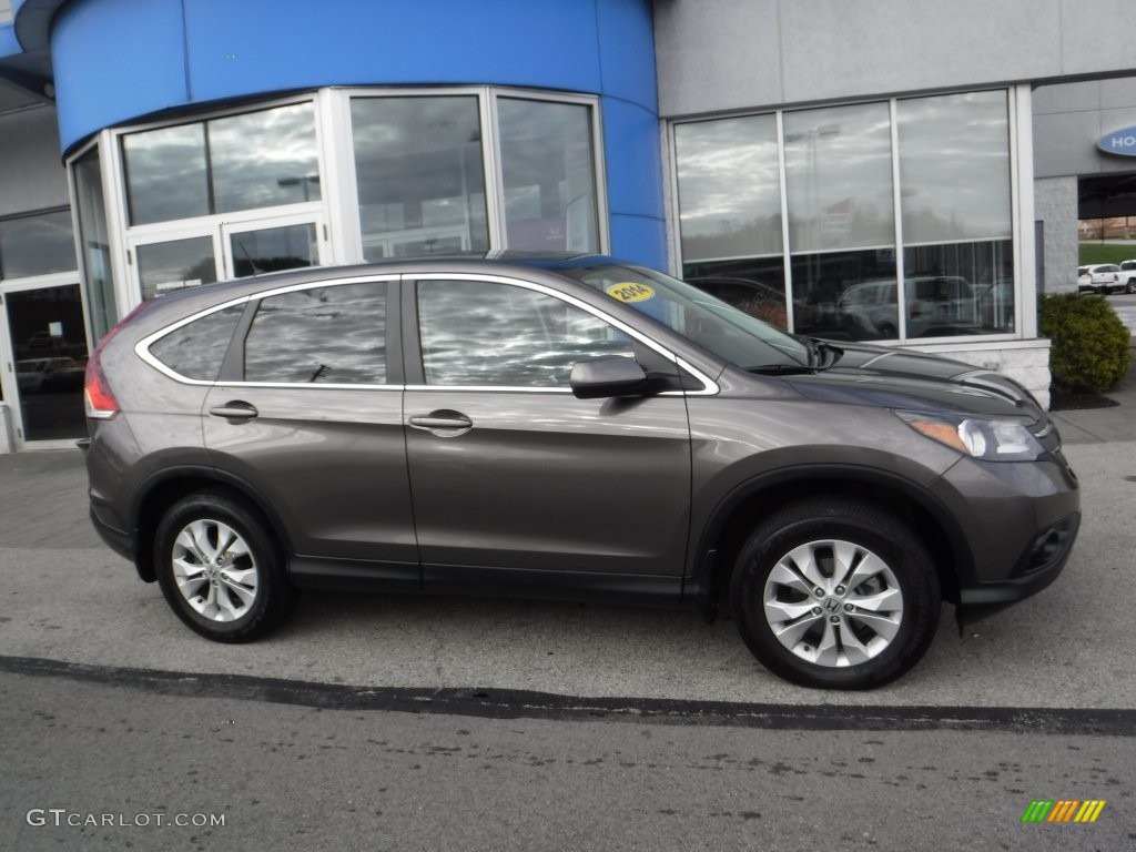 2014 CR-V EX AWD - Urban Titanium Metallic / Black photo #2