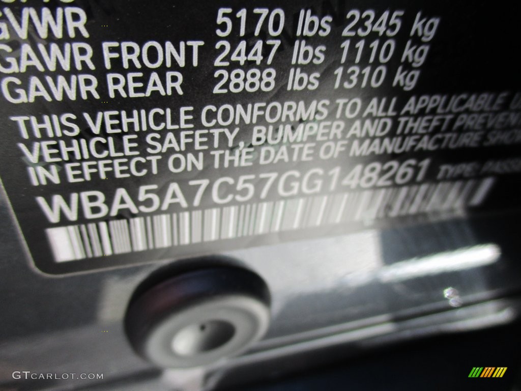 2016 5 Series 528i xDrive Sedan - Mineral Grey Metallic / Black photo #19