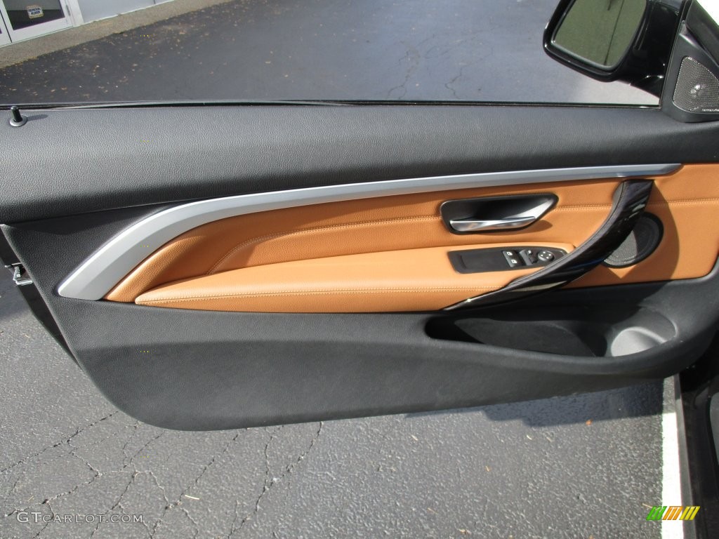 2016 BMW 4 Series 435i xDrive Coupe Saddle Brown Door Panel Photo #108477032