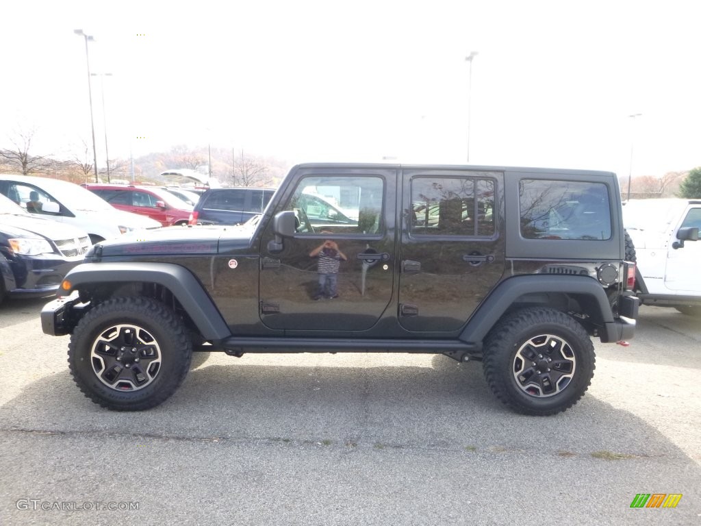 Black 2016 Jeep Wrangler Unlimited Rubicon Hard Rock 4x4 Exterior Photo #108477047
