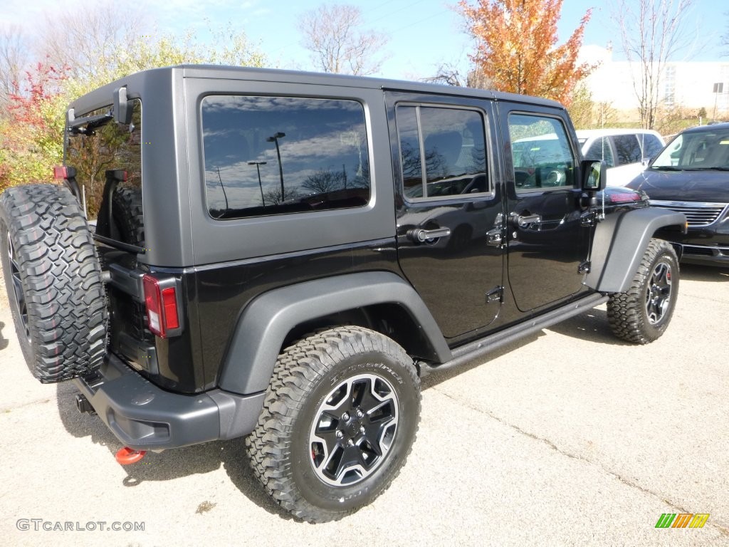 Black 2016 Jeep Wrangler Unlimited Rubicon Hard Rock 4x4 Exterior Photo #108477200