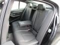 2016 BMW 3 Series Black Interior Rear Seat Photo