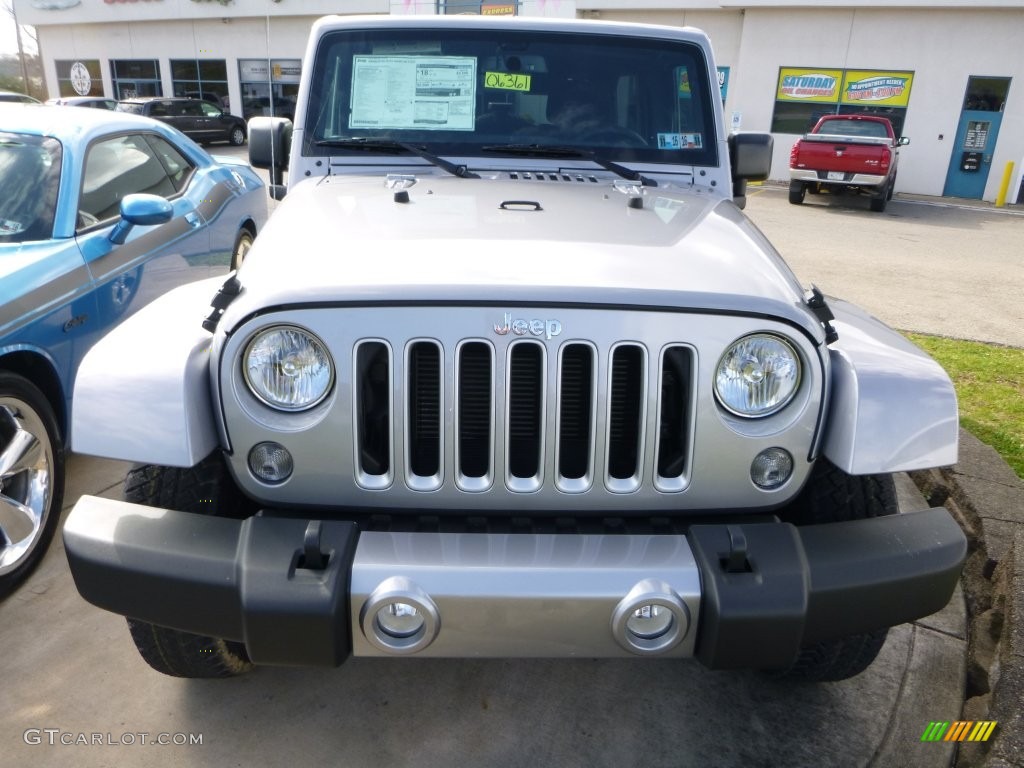 2016 Wrangler Unlimited Sahara 4x4 - Billet Silver Metallic / Black photo #13