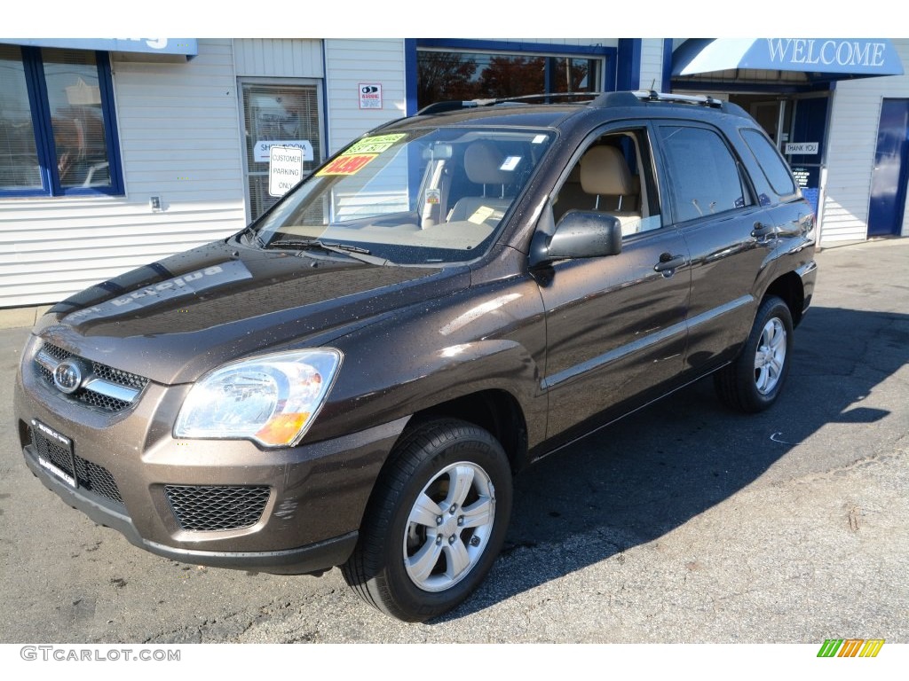 Smokey Brown 2009 Kia Sportage LX Exterior Photo #108478118