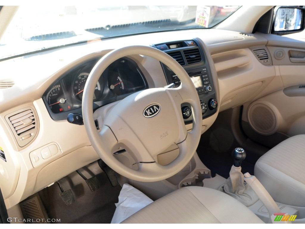 2009 Sportage LX - Smokey Brown / Beige photo #9