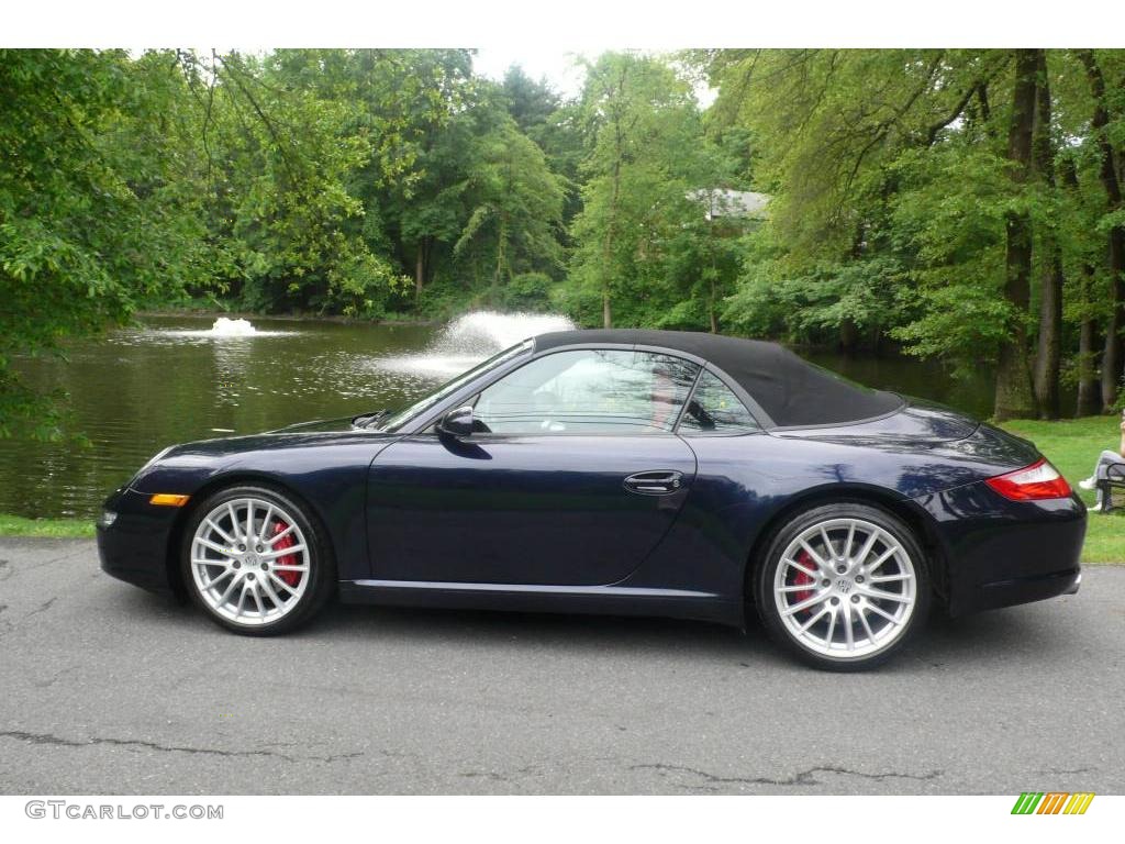 2007 911 Carrera S Cabriolet - Midnight Blue Metallic / Black/Terracotta photo #3