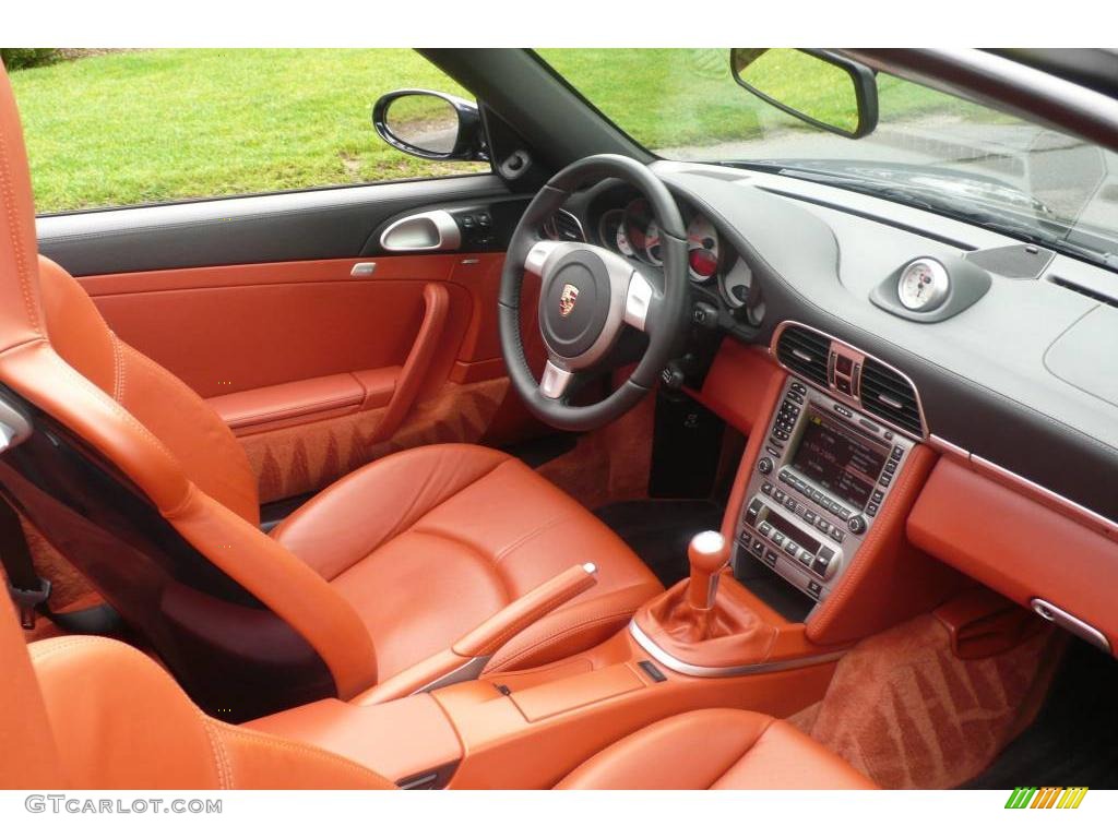 2007 911 Carrera S Cabriolet - Midnight Blue Metallic / Black/Terracotta photo #15