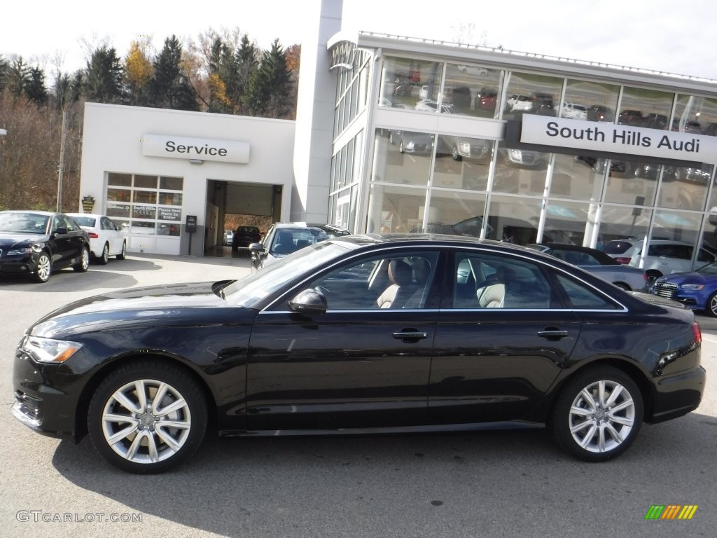 2016 A6 2.0 TFSI Premium Plus quattro - Havanna Black Metallic / Nougat Brown photo #2