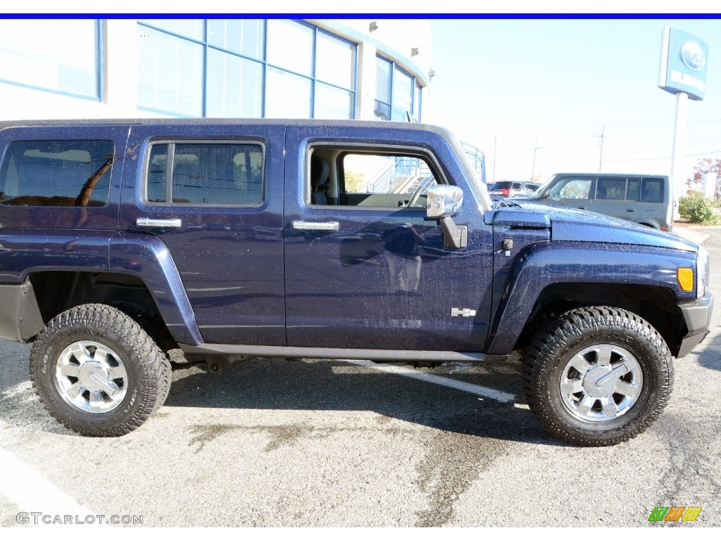 2007 H3  - Midnight Blue Metallic / Ebony Black photo #4